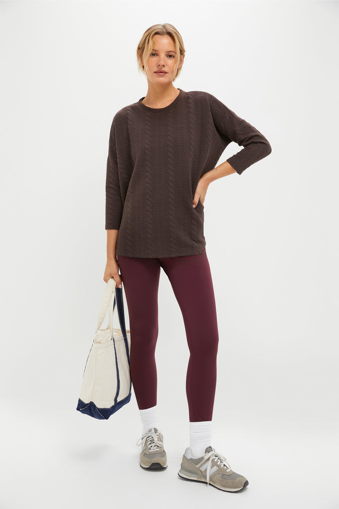 Chocolate Brown Ally Swing Sweatshirt