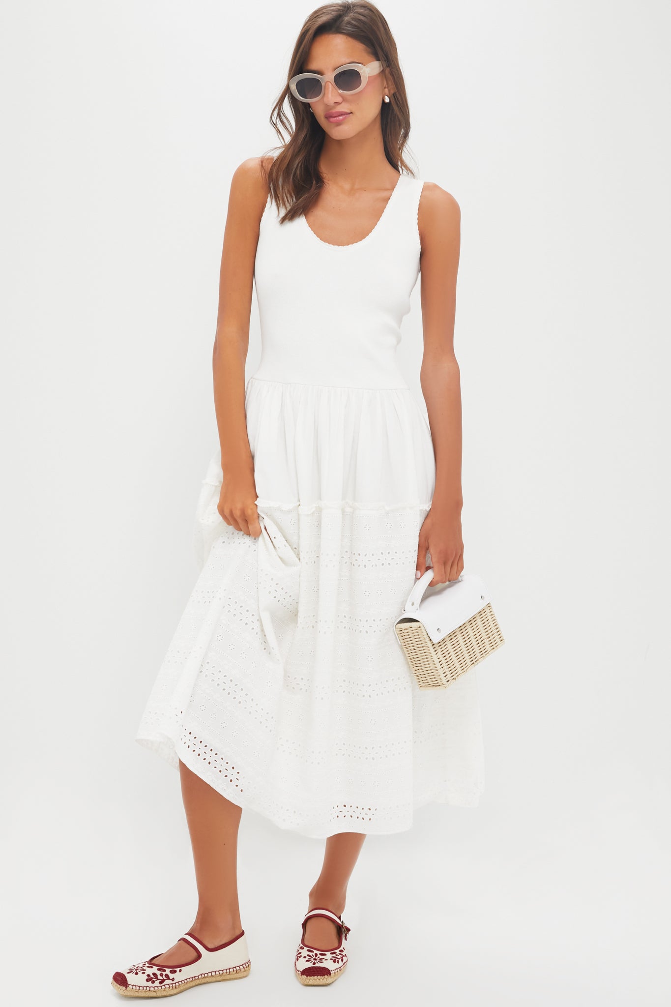 White Casey Midi Dress