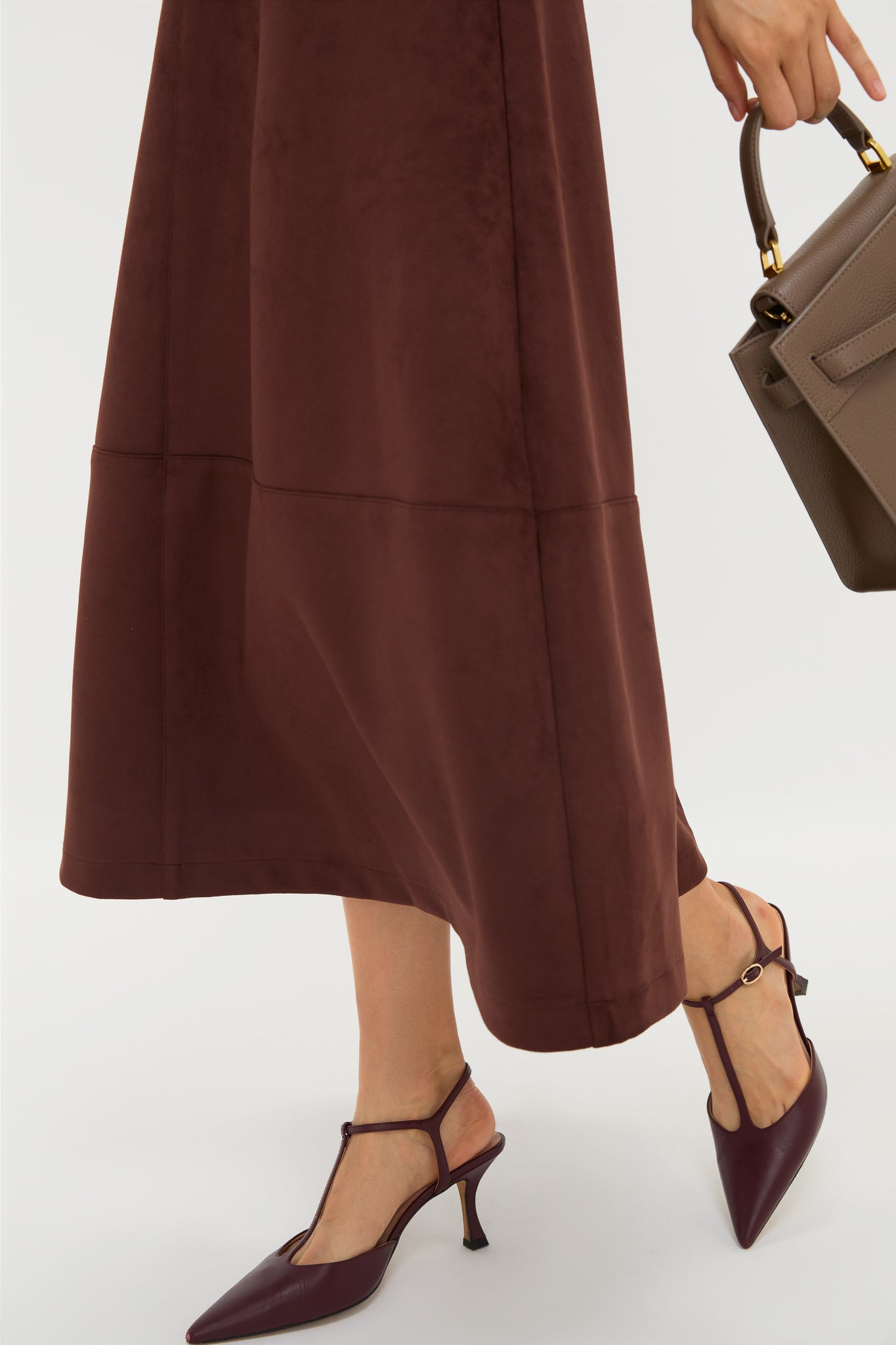 Ganache Vegan Suede Veronica Skirt