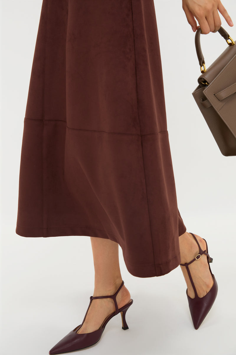 Ganache Vegan Suede Veronica Skirt