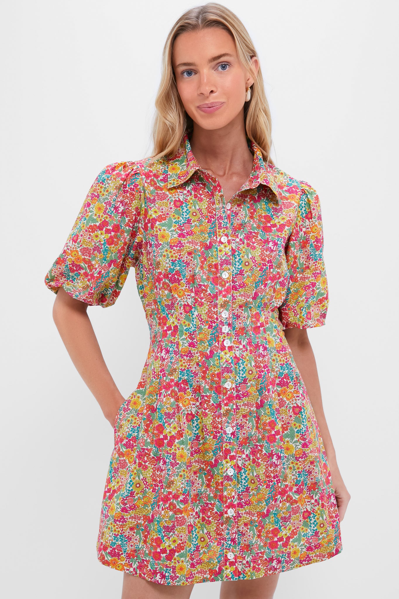 Margaret Annie Liberty Print Marta Mini Dress