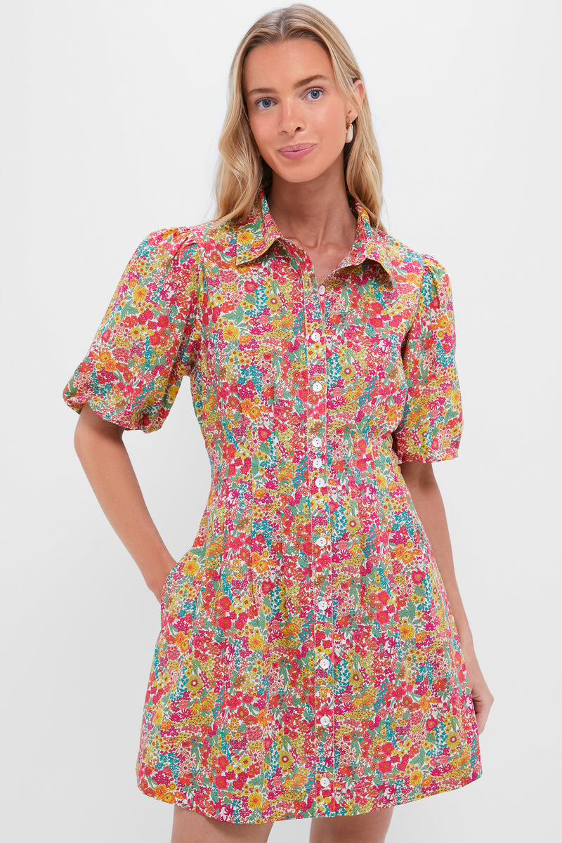Margaret Annie Liberty Print Marta Mini Dress