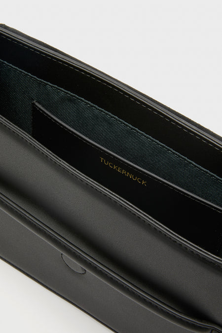 Black Leather Stevie Crossbody