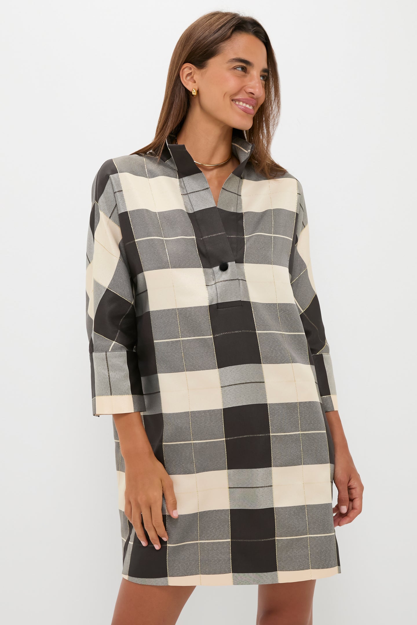 Mairead Check Plaid Willow Dress