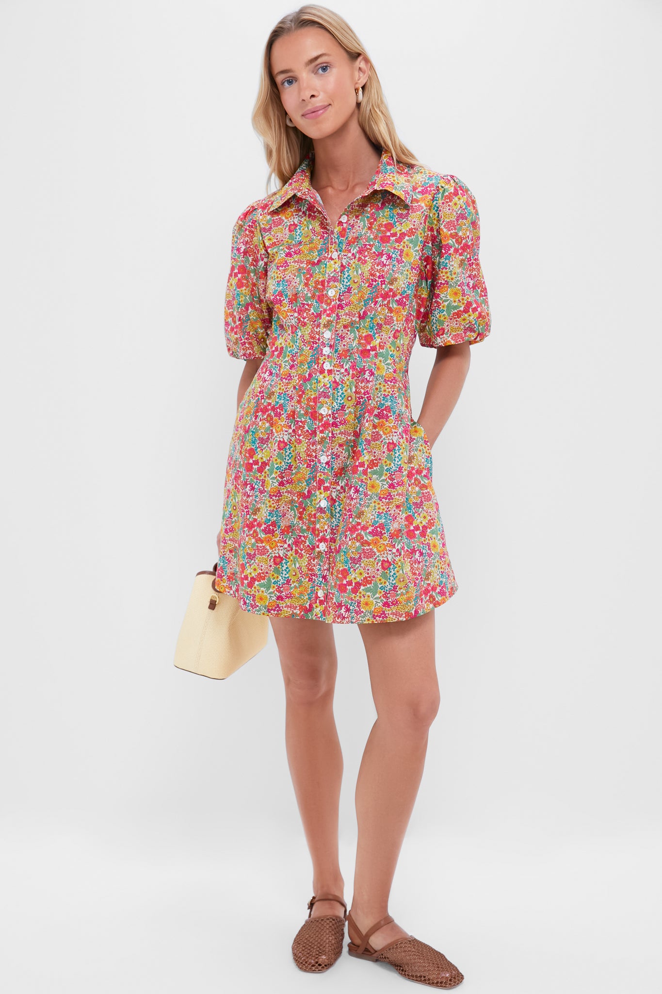 Margaret Annie Liberty Print Marta Mini Dress