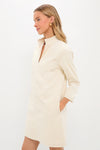 Winter White Corduroy Clifton Dress