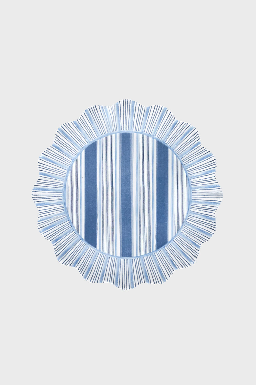 Ocean Cabana Stripe Melamine Dessert Salad Plate Set of 4