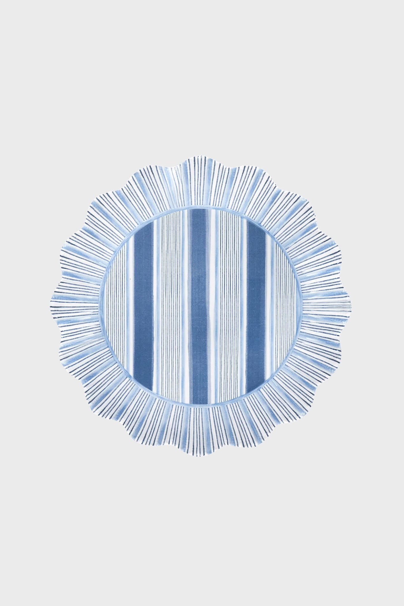 Ocean Cabana Stripe Melamine Dessert Salad Plate Set of 4