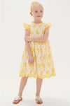 Bright Yellow Eyelet Cynthia Dress