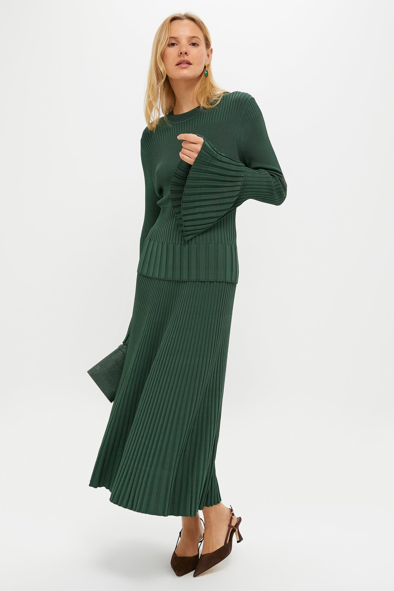 Walnut Patent 50 Vinnie Slingback Heels