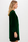 Hunter Green Velvet Samantha Dress