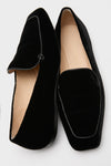 Black Velvet Kam Loafers