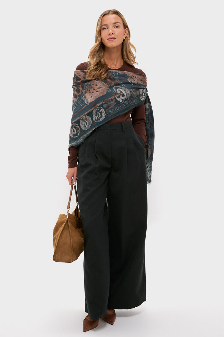 The Lunar Leopard Winter Large 135 cm Scarf | Sabina Savage