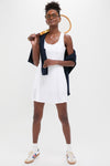 White Racerback Performance Jersey Brent Tennis Dress