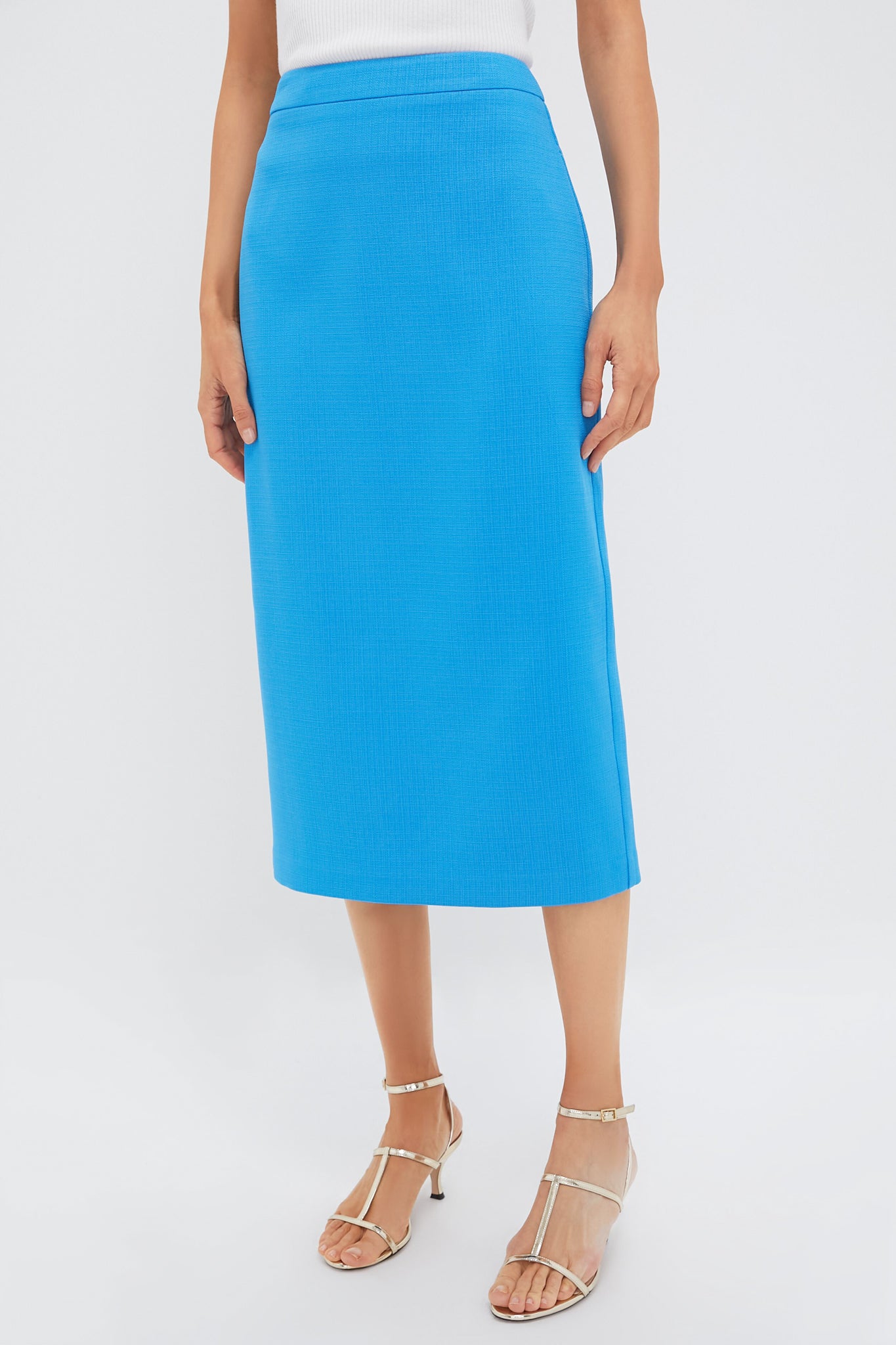 Azure Christopher Midi Skirt | Hyacinth House