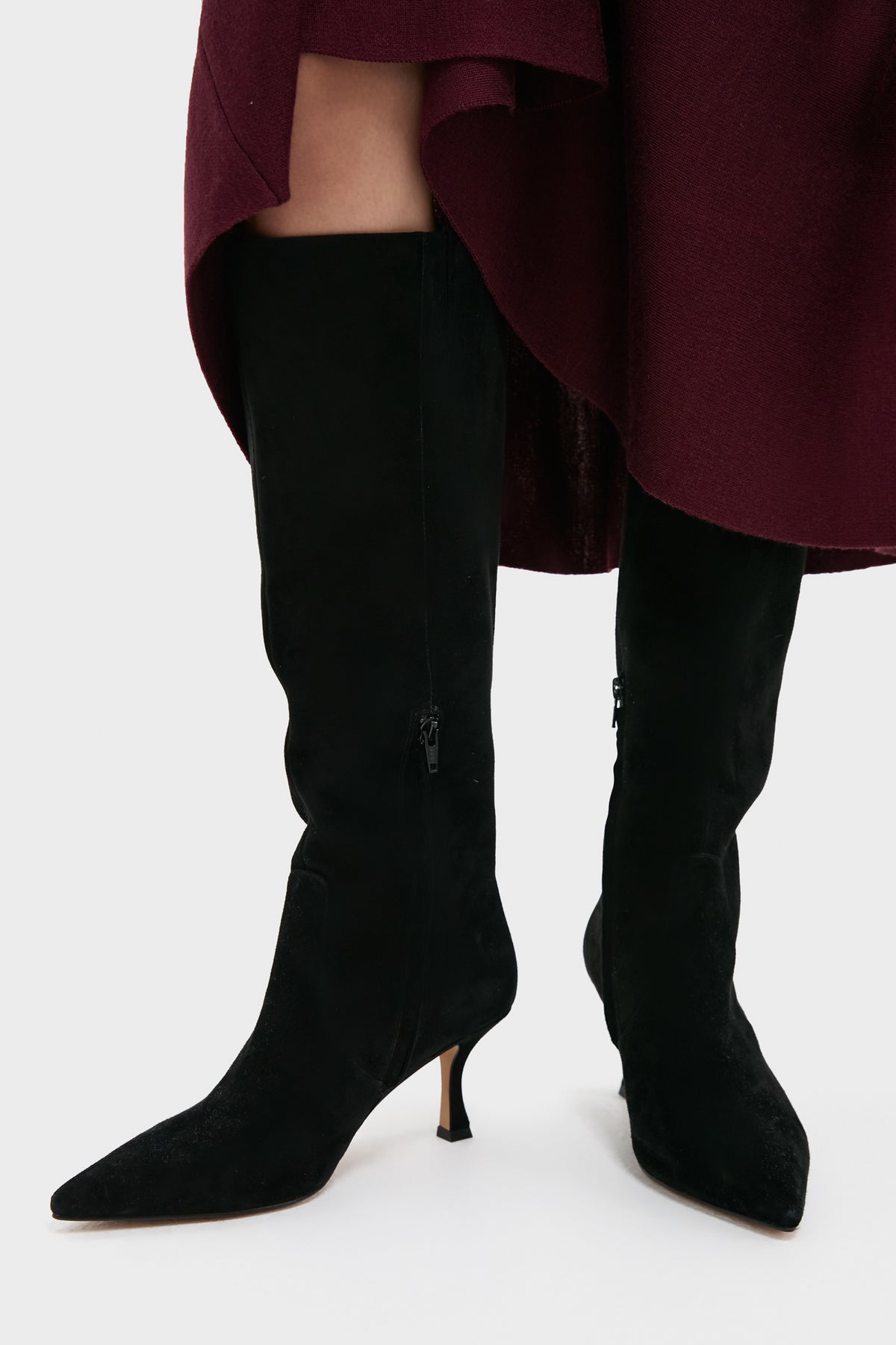 Black Suede Mira Boots