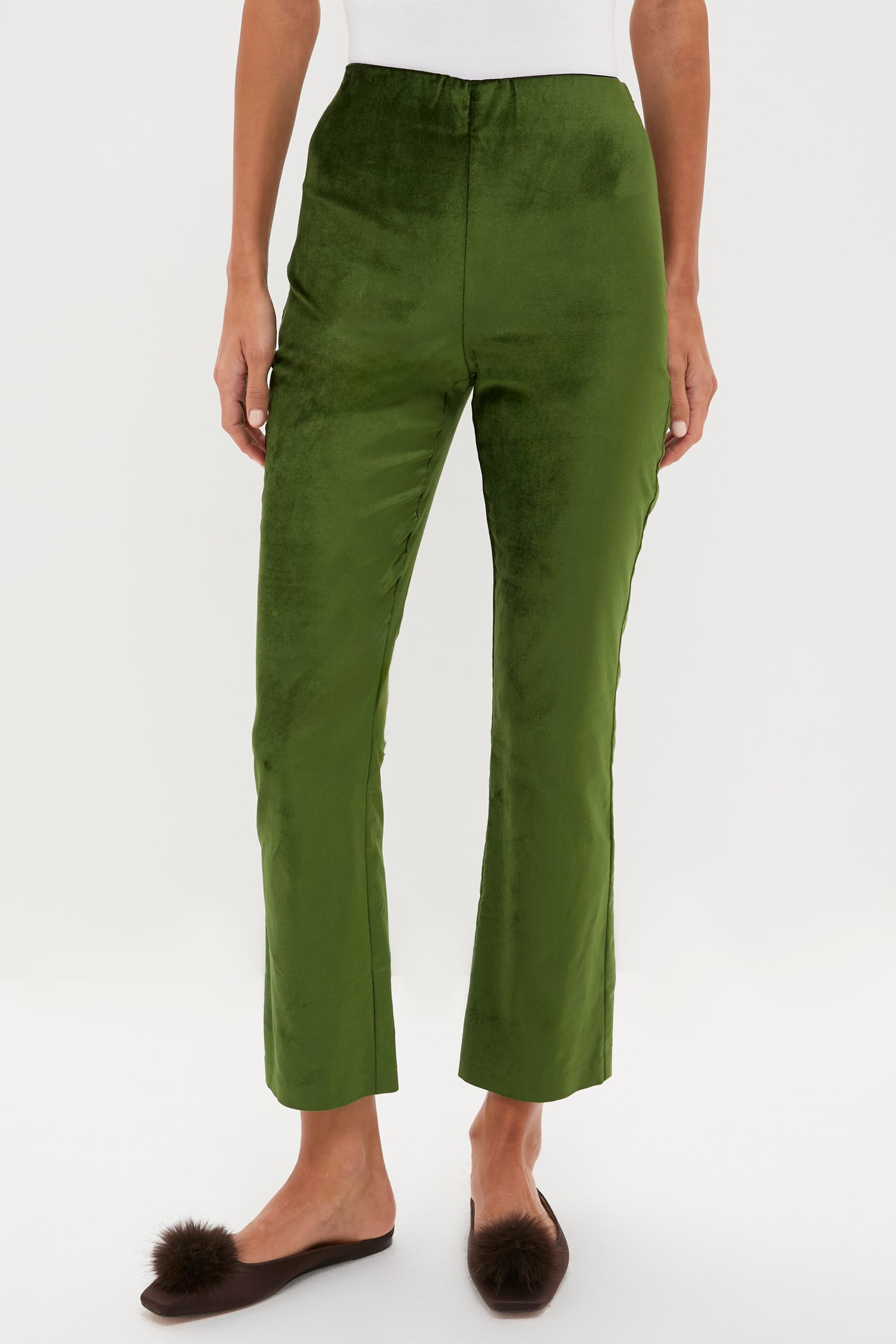 Green Velvet Ashford Pants