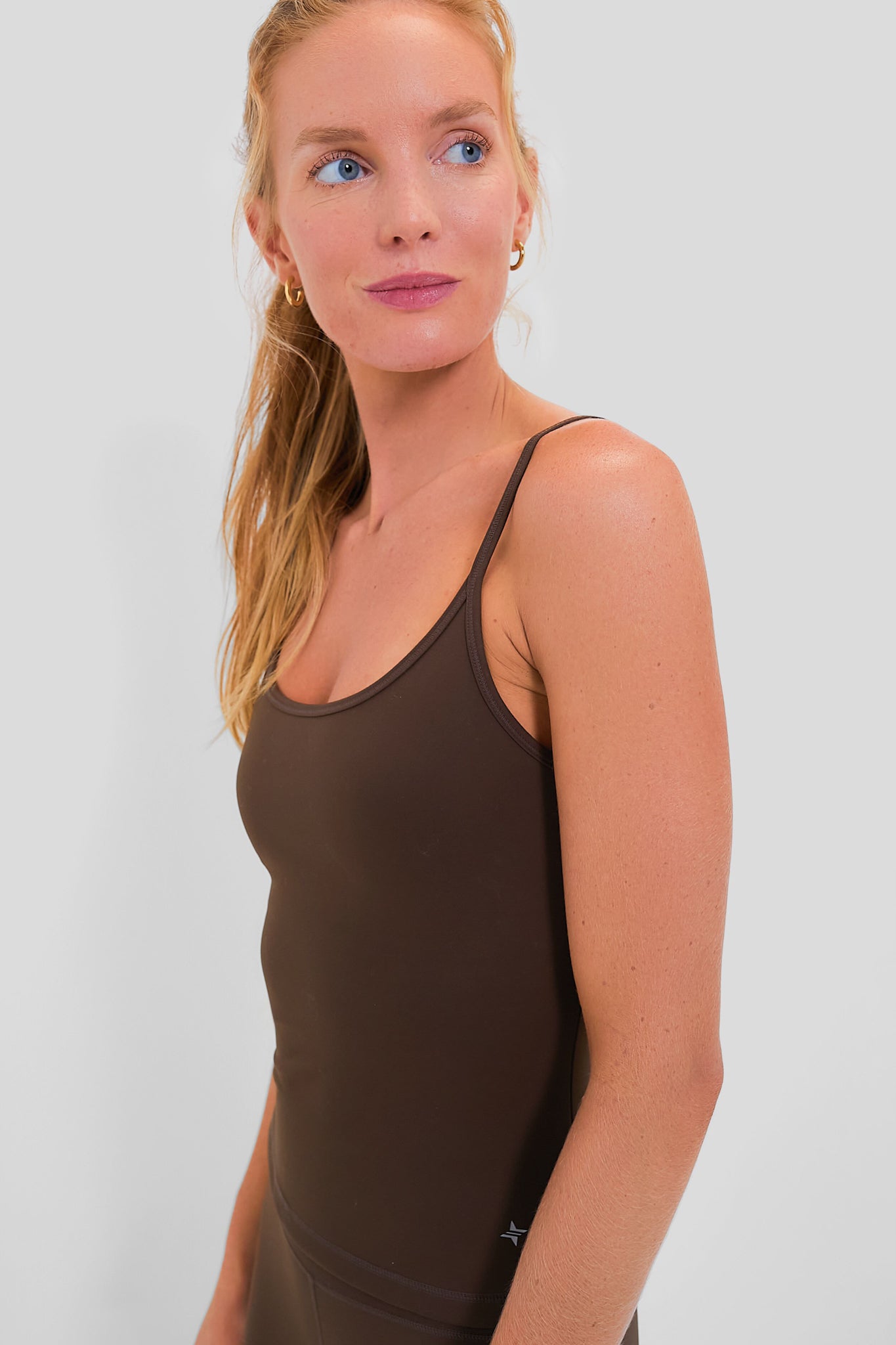 Chocolate Compression Spandex Sofia Cami