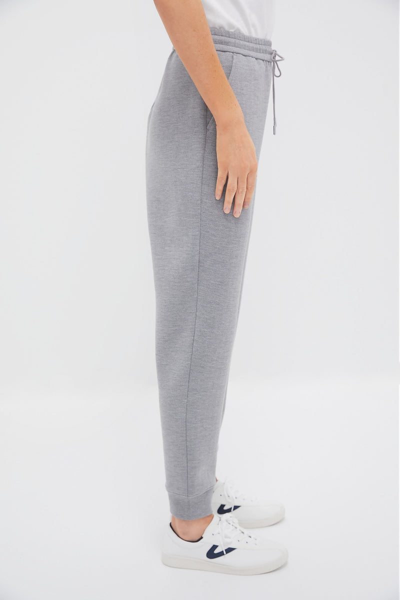 Gray Herringbone Becker Joggers