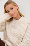 Ivory Galway Fisherman Sweater