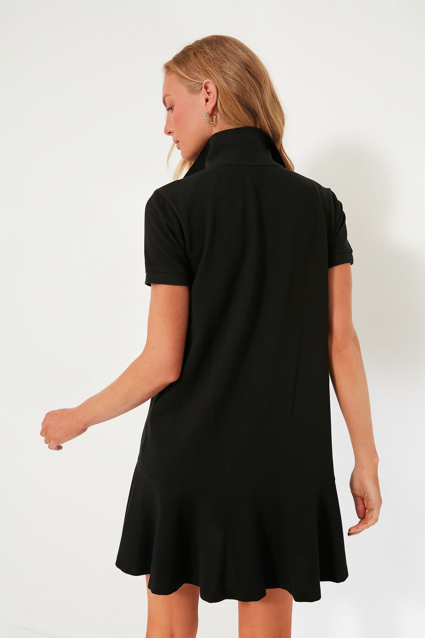 Tuckernuck Black Pique May Polo Dress Black / XS