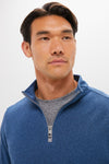 Blue Haze Crown Sweater Fleece Quarter Zip
