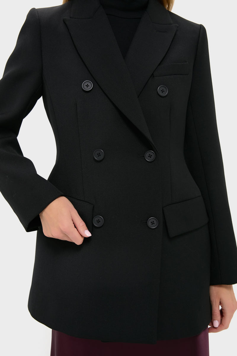 Black Sculpted Olivier Blazer