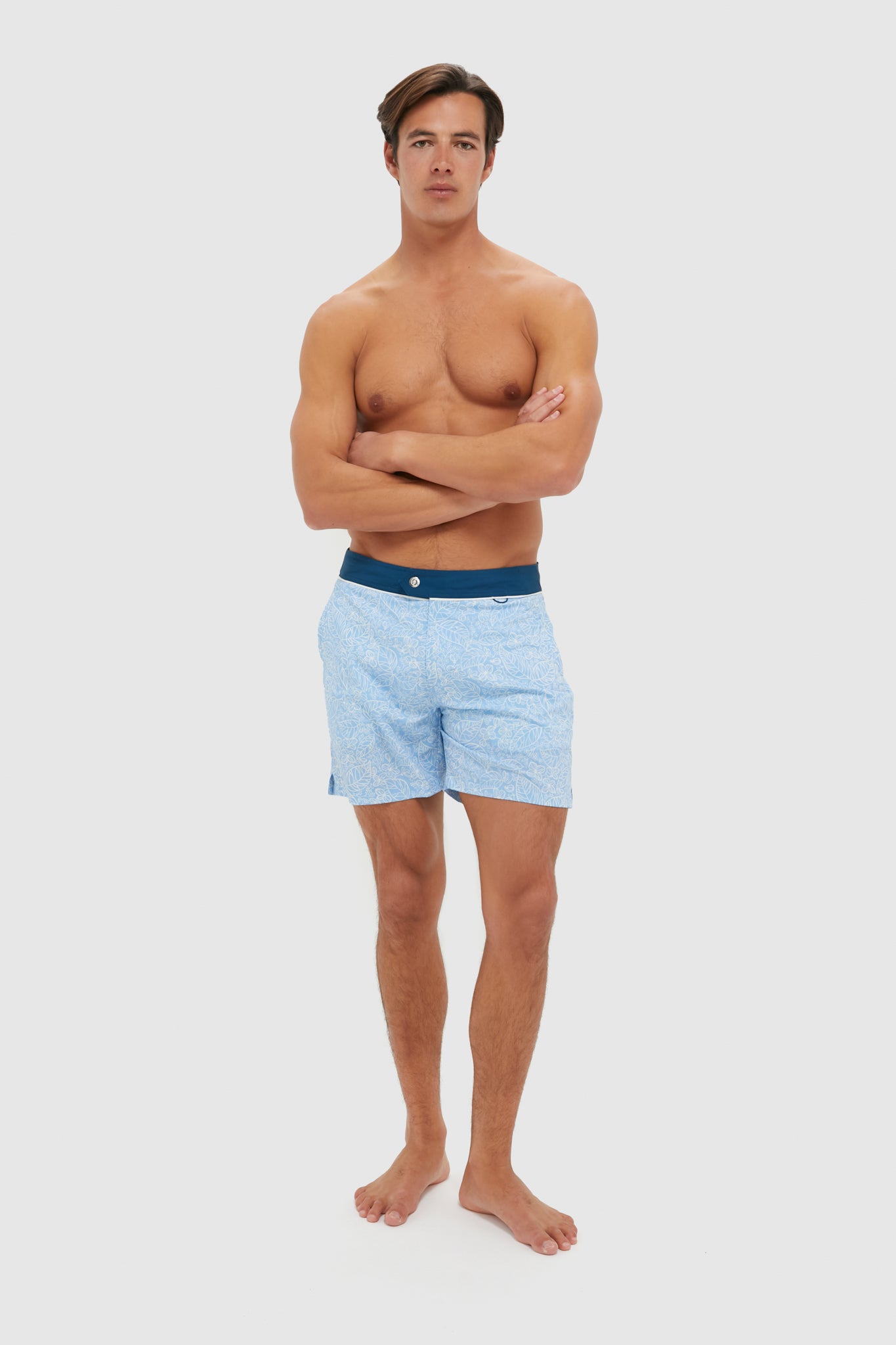 Tropical Blue Bondi Snap Boardies