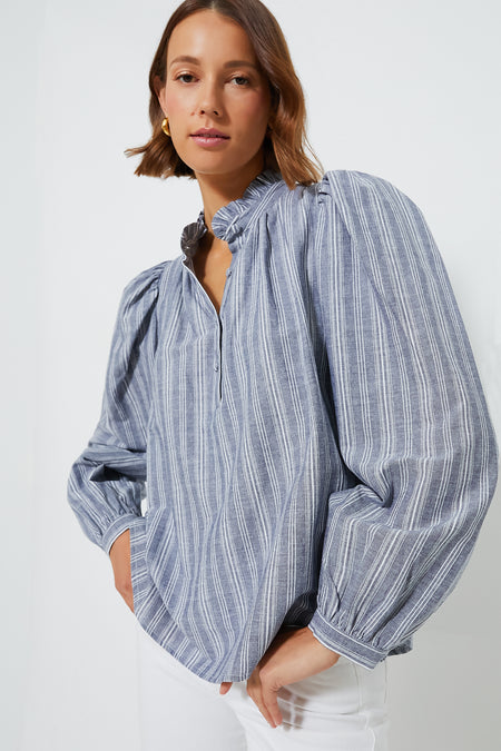 Denim Stripe Cosette Button Down