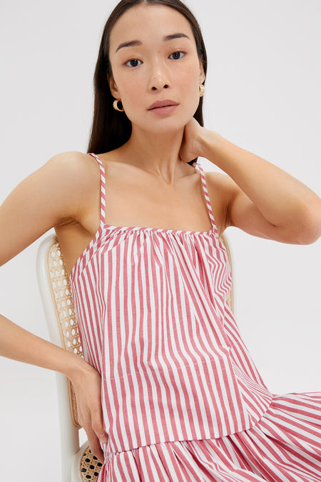 Lipstick Red Mayan Top