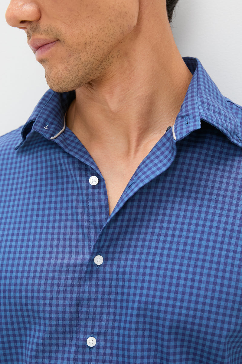 Blue Haze Conway Crown Lite Cotton-Stretch Sport Shirt