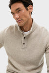 Oat Cashmere Wool Button-Up