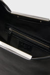 Black and Silver Suede Gemini Bag