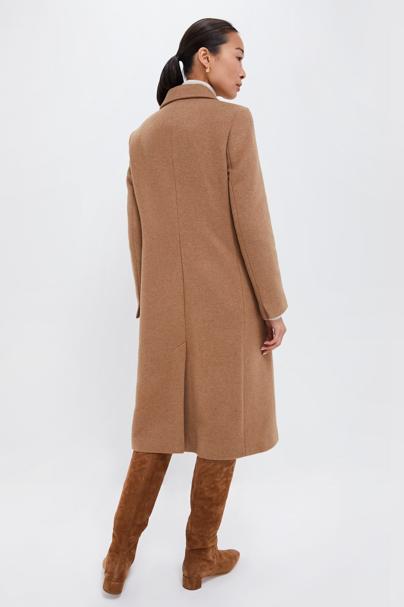 Camel Marylin Tailored Wool Coat Barbour