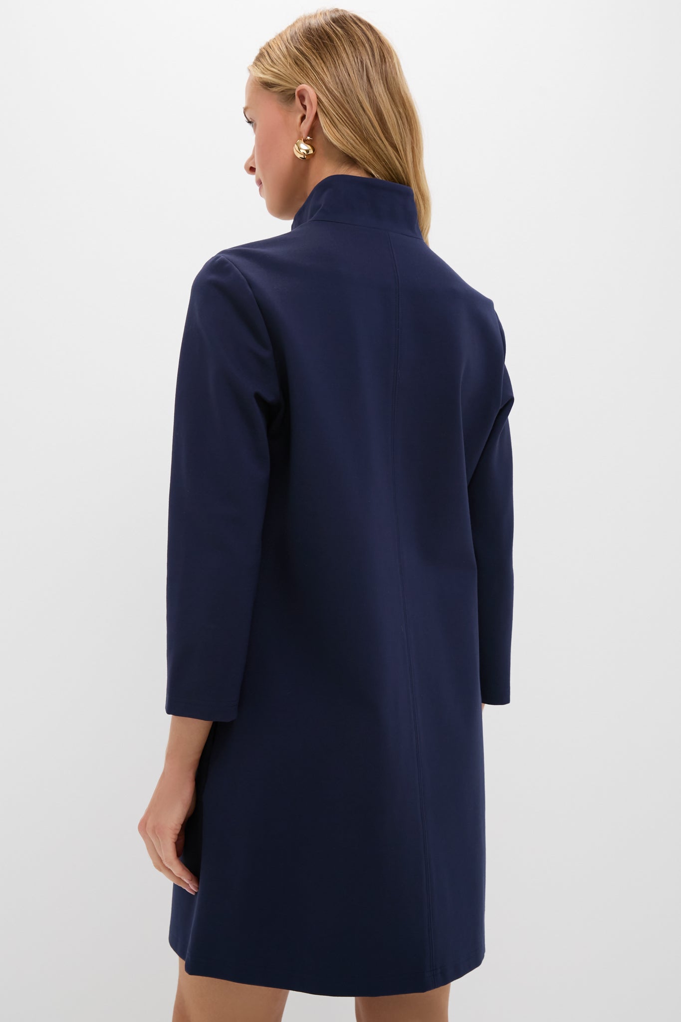 Navy Ponte Clifton Dress