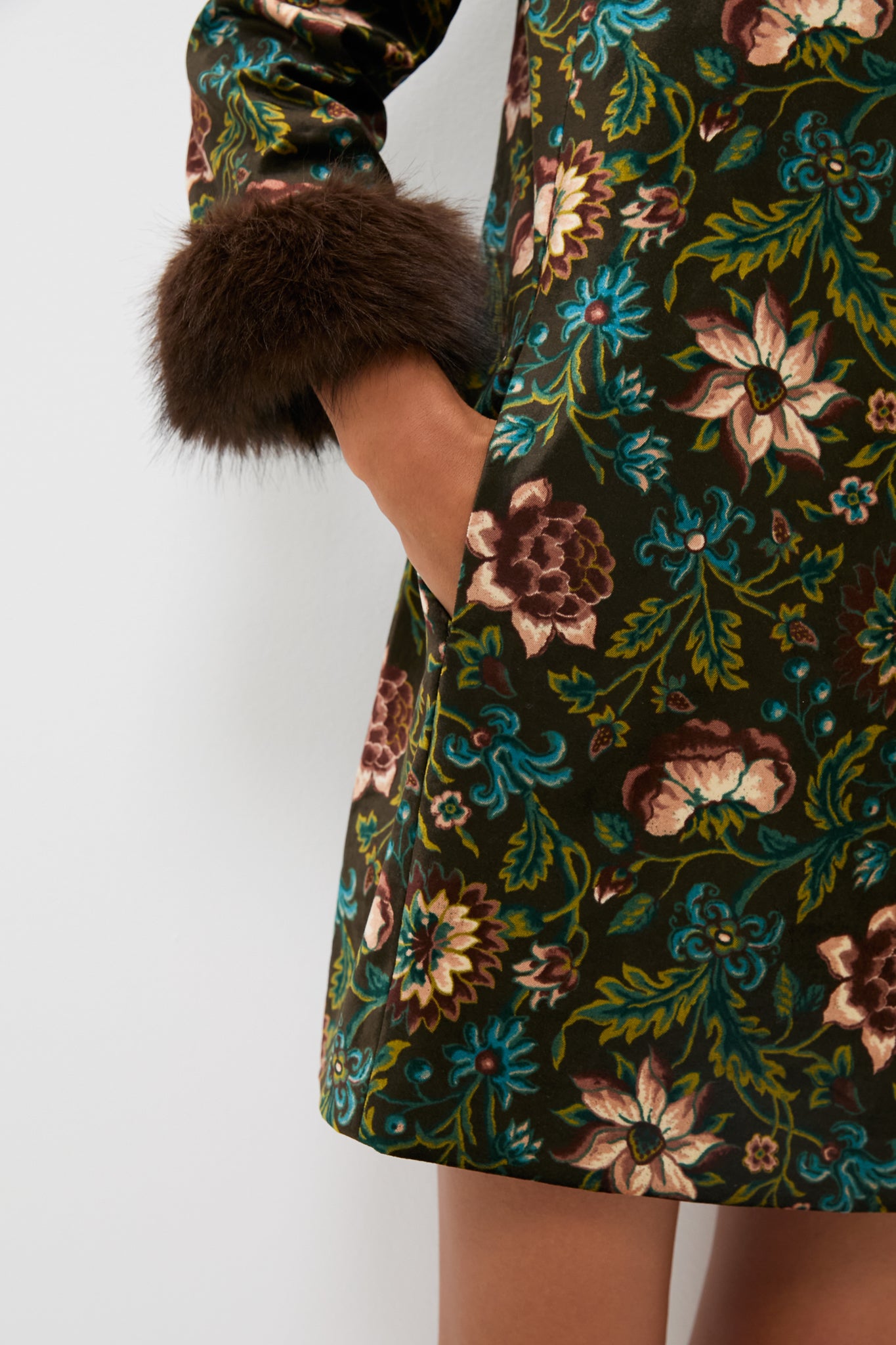 velvet burnt out dress Floral Velvet Burnout Midi Dress – Penelope The Label