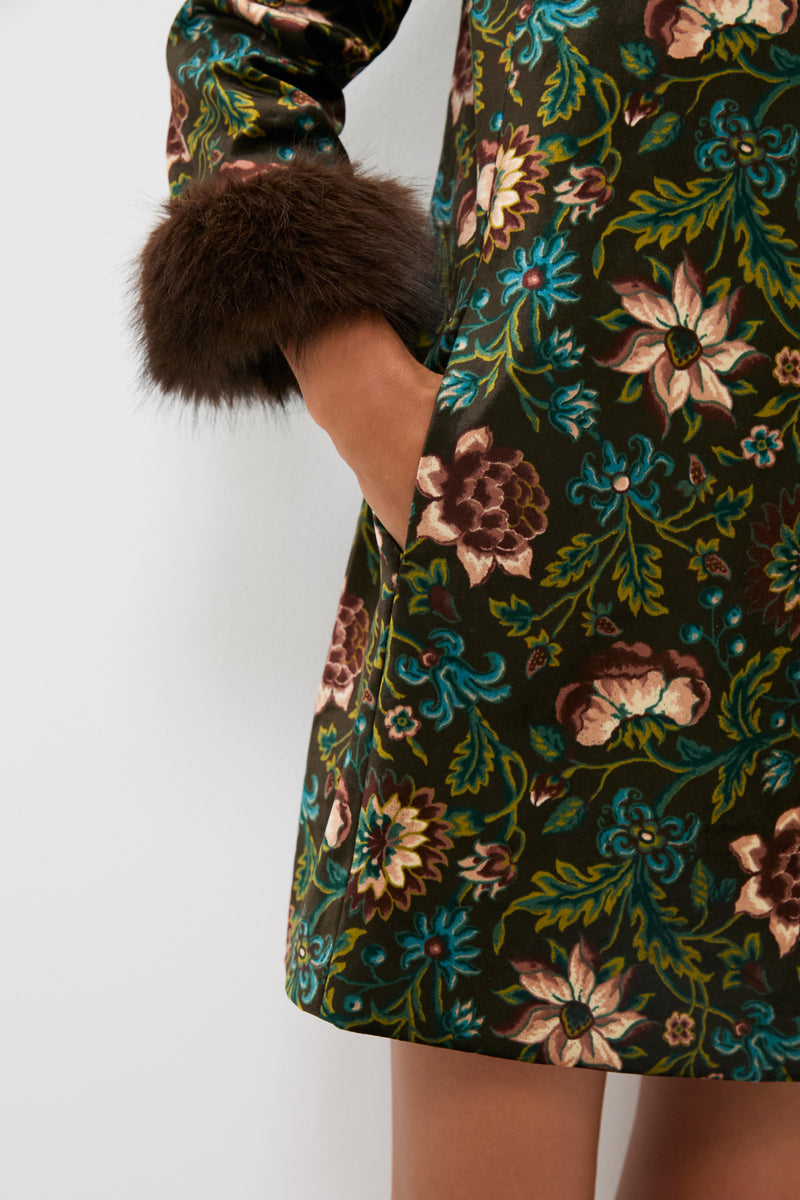 Hazel Moonflower Velvet Mod Ellie Dress