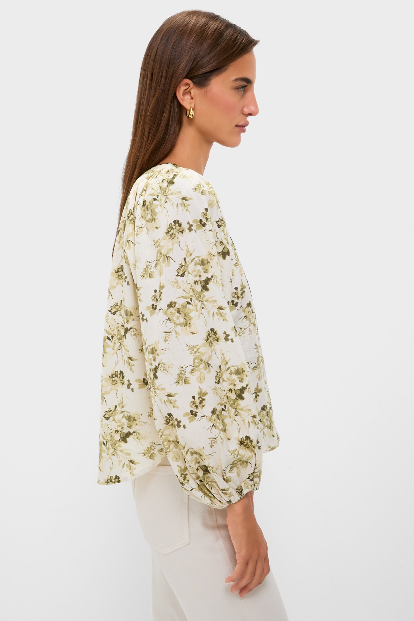 Sage & Ivory Floral Stella Blouse