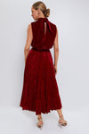 True Red Fleur Velvet C Dress