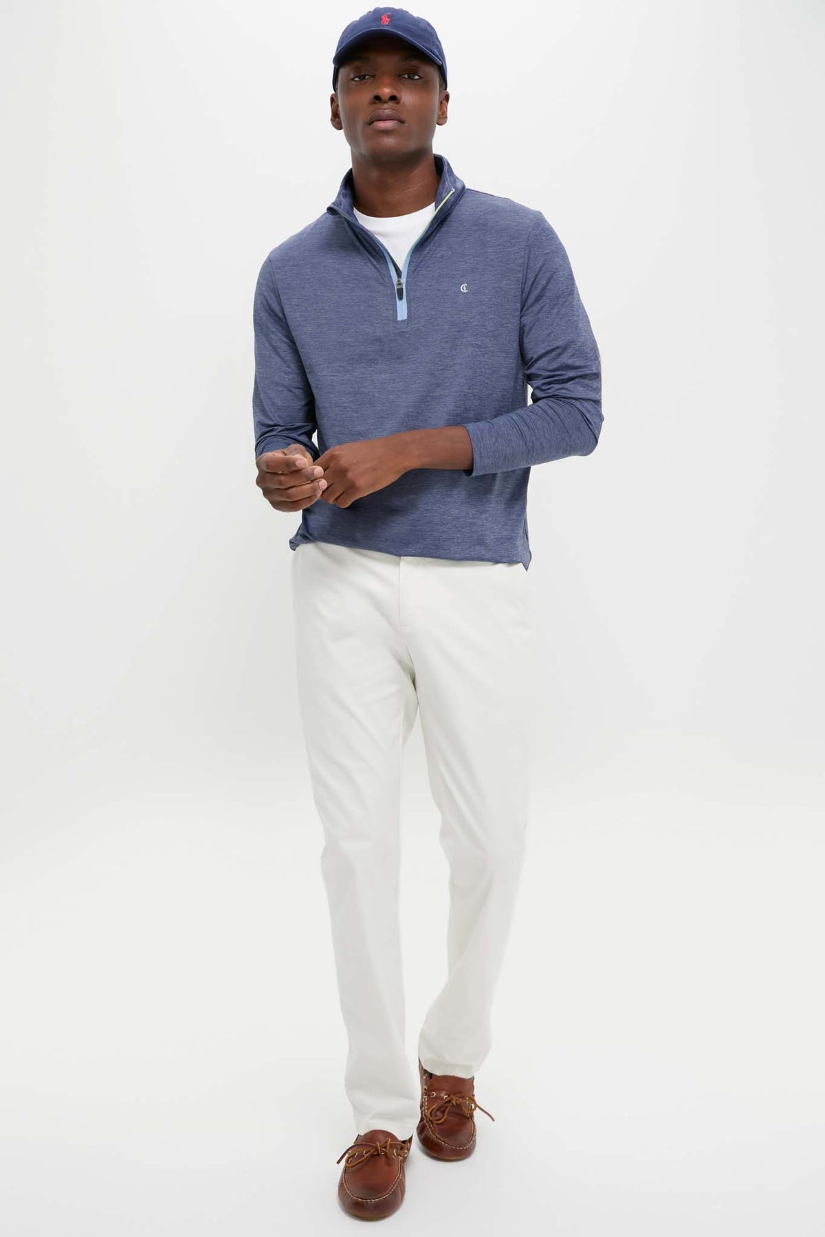 Heathered Navy Featherweight Performance Pullover