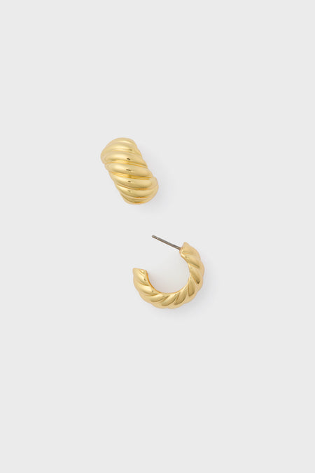 Thompson Twist Huggie Hoops Tuckernuck Jewelry - Main Image