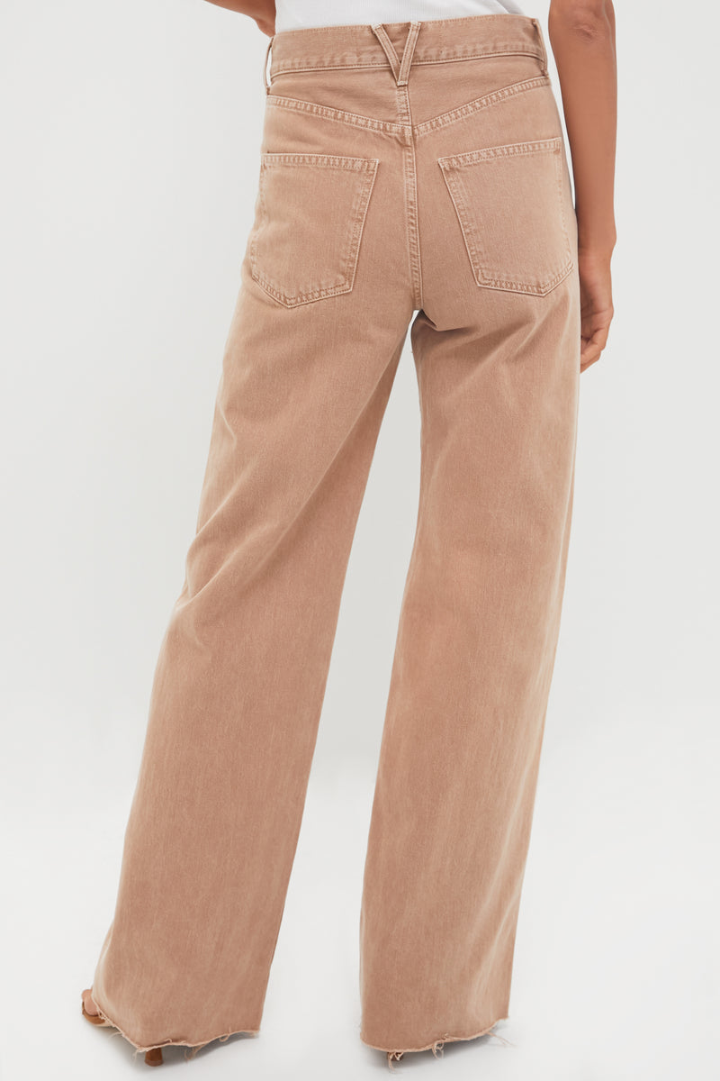 Tan Sierra Taylor High Rise Wide Leg