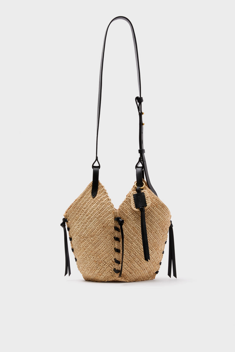 Natural and Black Tampa Mini Bag