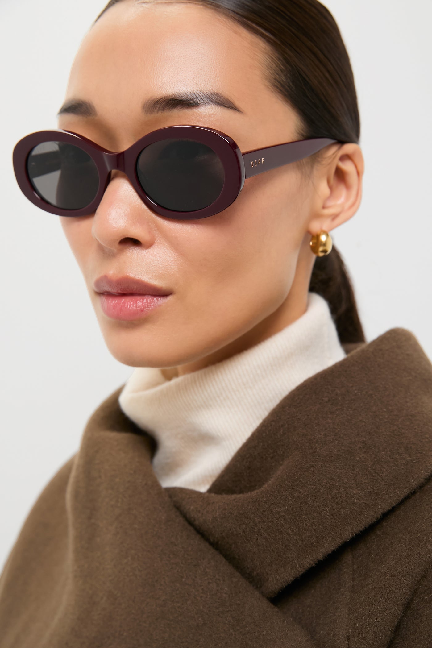 Dark Cherry Lacquer Lainey Sunglasses
