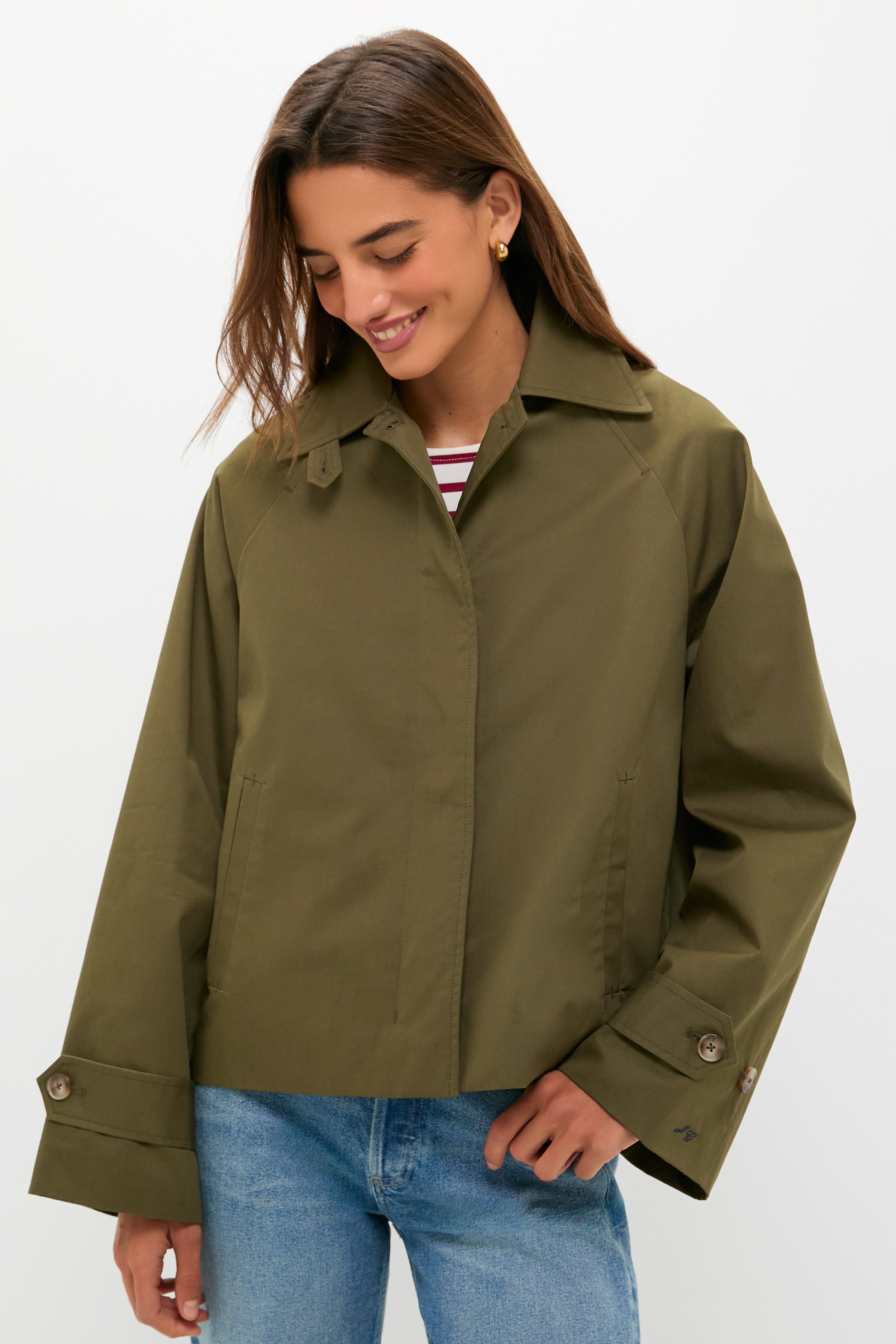 Olive Drew Short Trench Coat | Tuckernuck