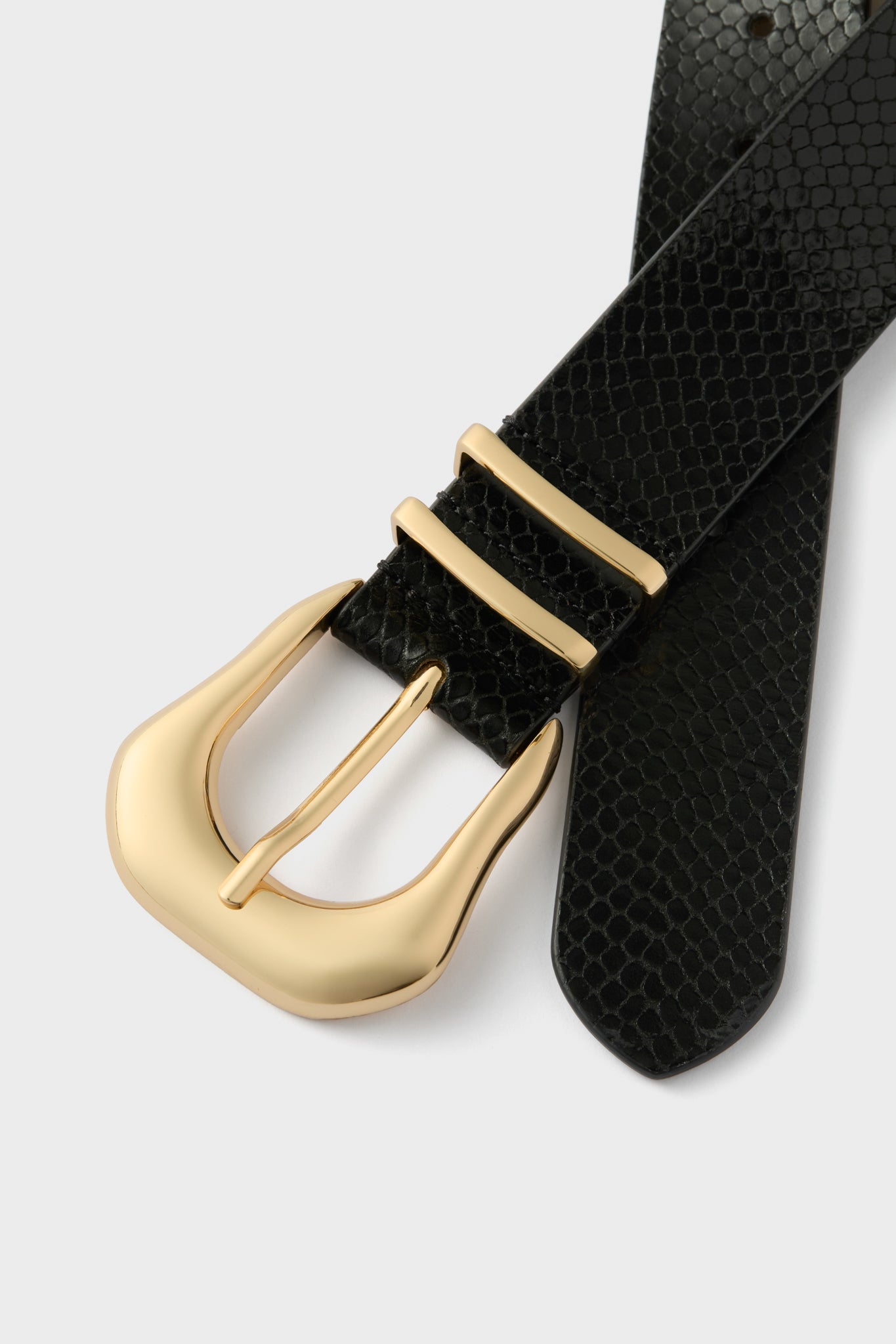 Black and Gold Koda Python Belt | B-Low the Belt