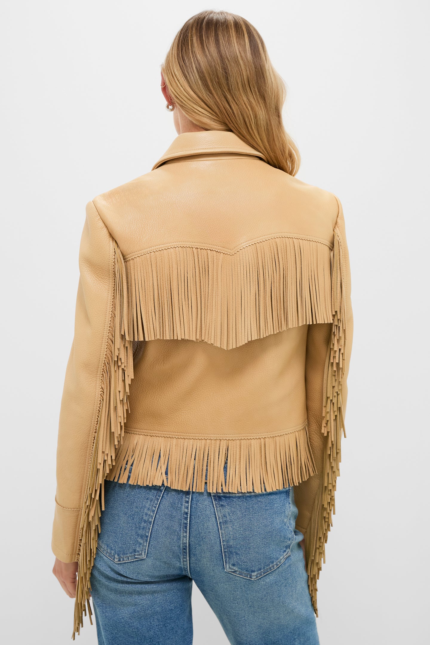 Tan Deerskin Fringe Jacket