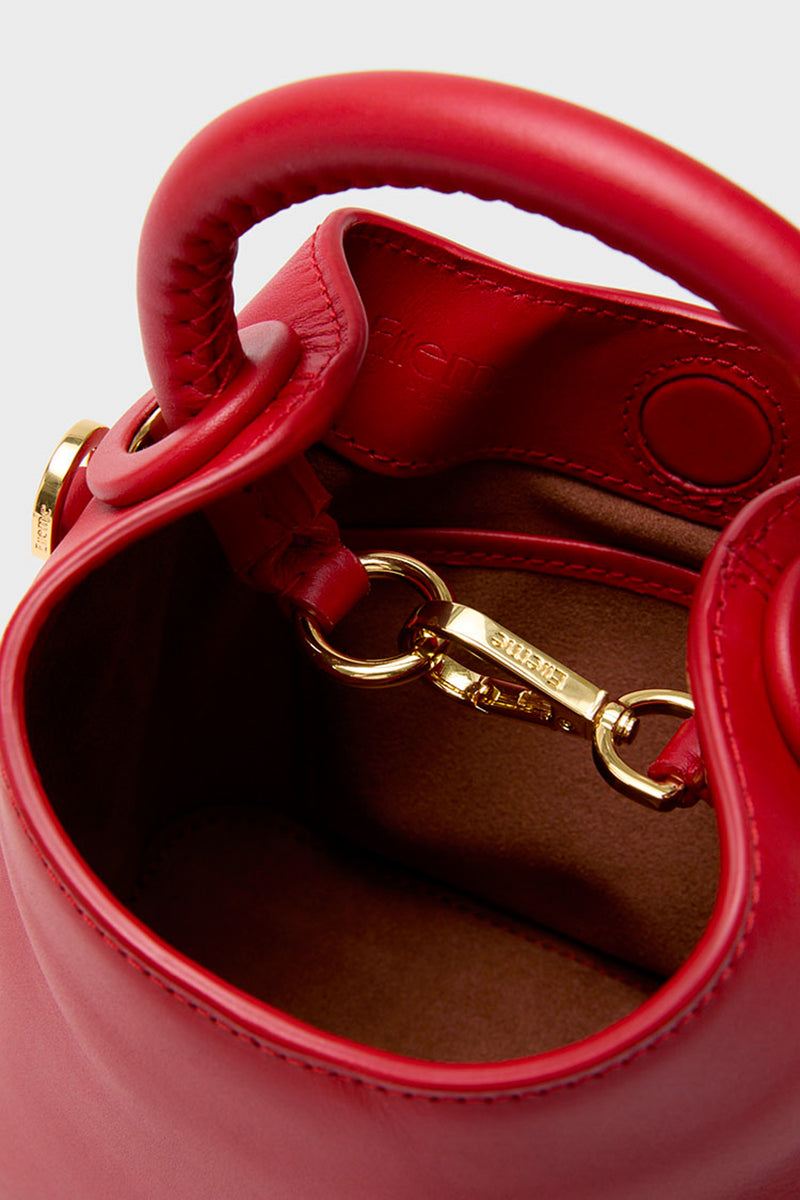 Red Leather Madeleine Bag