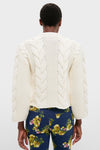 Solid White Portrait Cardigan