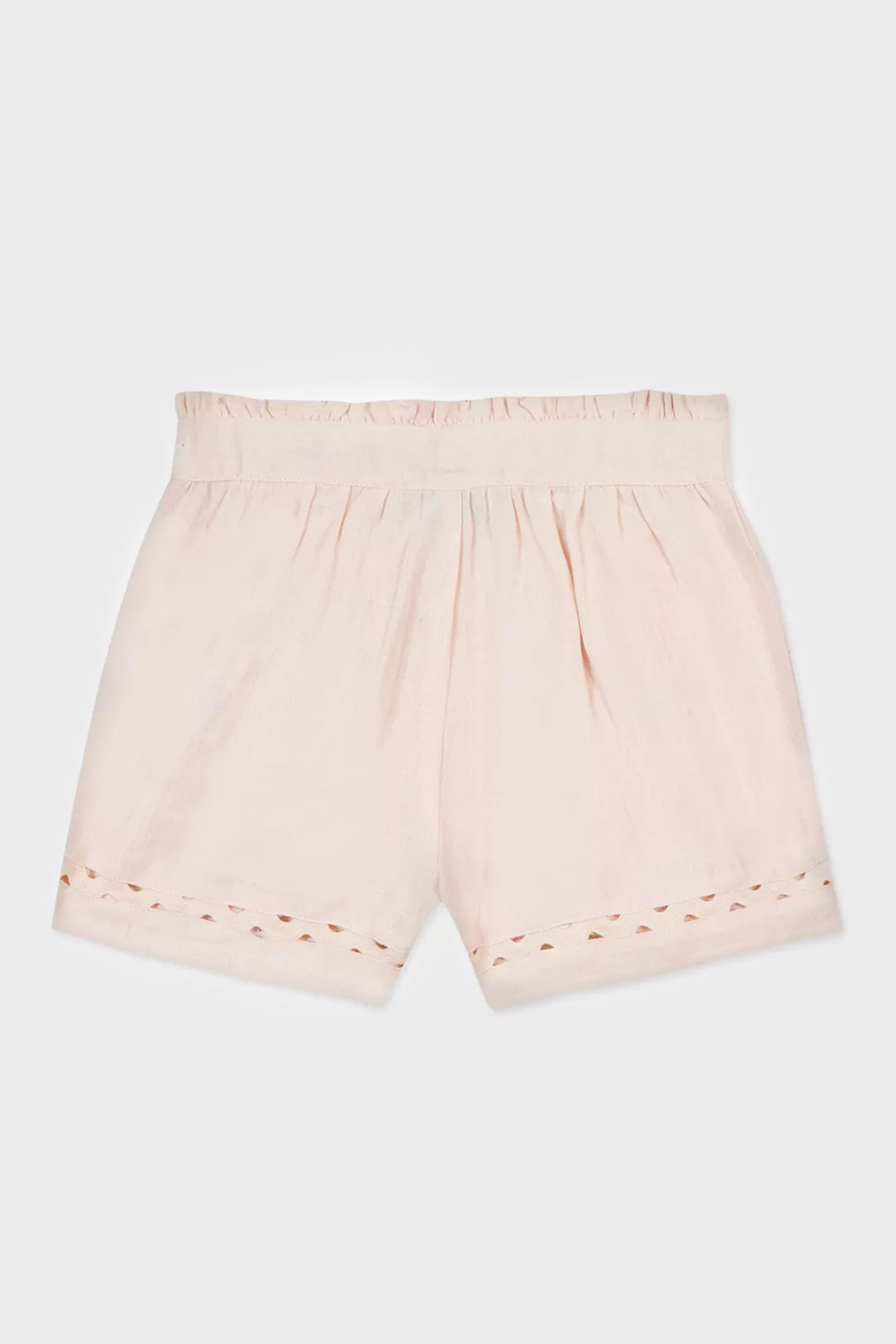 Pale Pink Linen Shorts